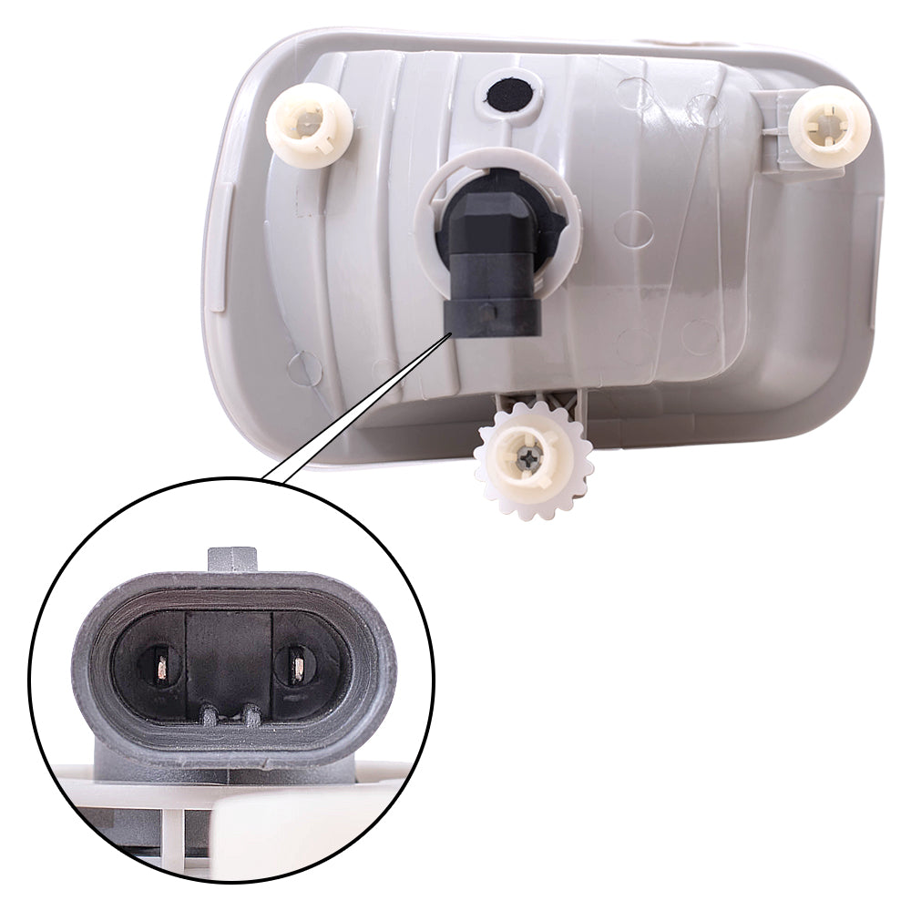 Brock Replacement Drivers Fog Light Assembly Compatible with 09-18 Pickup Truck 55372735AB