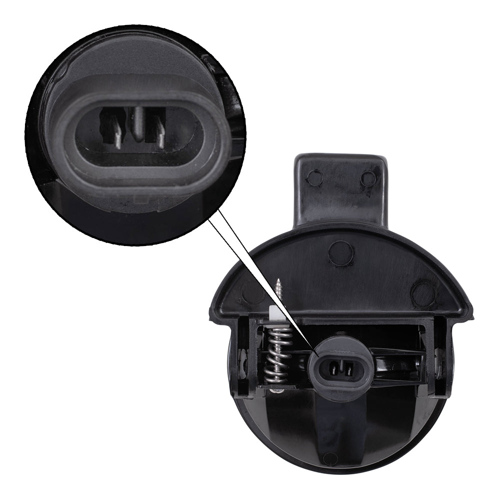 Brock Replacement Drivers Fog Light Assembly Compatible with 1998-2000 Durango 1997-2000 Dakota 55076793