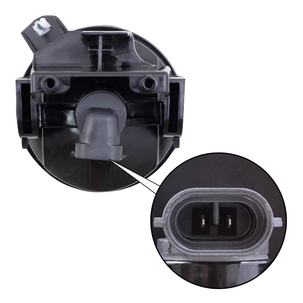 Brock Replacement Pair Set Round Fog Lights with Clear Lens Compatible with 2001-2003 Durango 2001-2004 Dakota 55077320AB