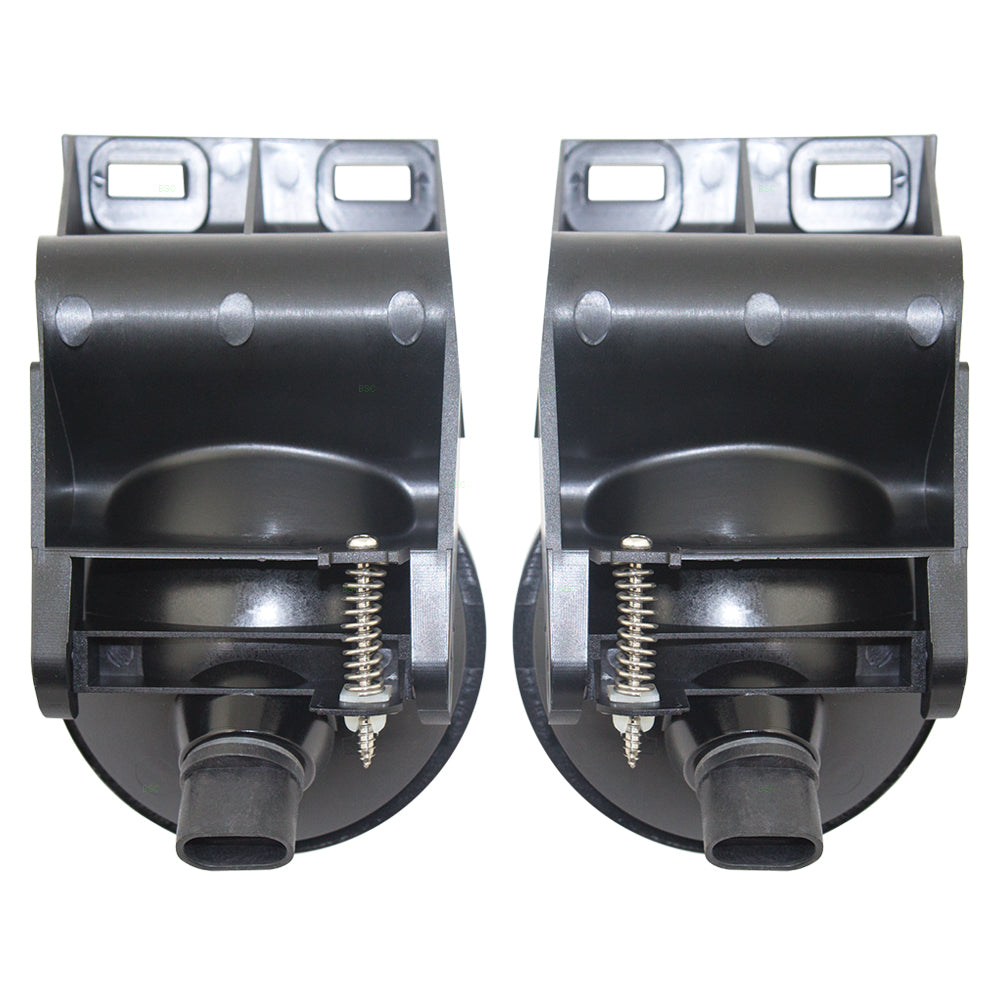 Brock Replacement Set Driver and Passenger Fog Lights with 3" Diameter Lens Compatible with 1994-1998 1500 2500 3500 Pickup Truck 55055181 55055180