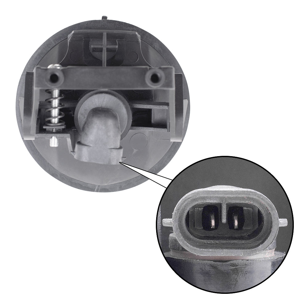 Brock Replacement Fog Light Assembly Compatible with 1999-2002 Pickup Truck with Sport Package 55076942AB