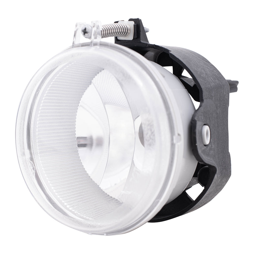 Brock Replacement Pair Set Fog Lights Compatible with 2010 Town & Country Sebring Grand Caravan Avenger Charger Compass Patriot 5182025AA