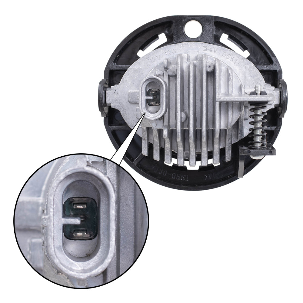 Brock Replacement LED Fog Light Projector Type Compatible with 15-19 300 17-20 Pacifica 14-20 Grand Cherokee 15-19 Charger