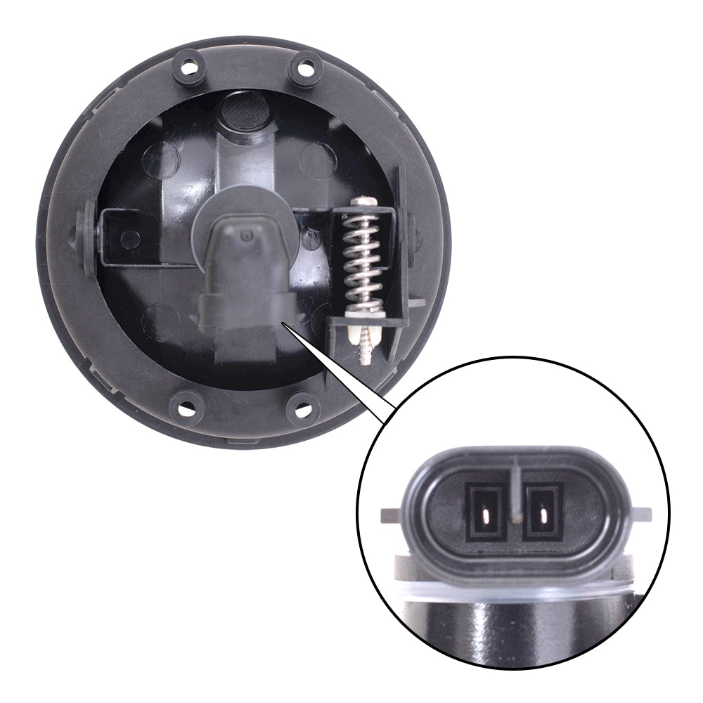 Brock Replacement Halogen Fog Lights Set w/ Clear Lenses Compatible with 2001-2010 Columbia A06-75742-000