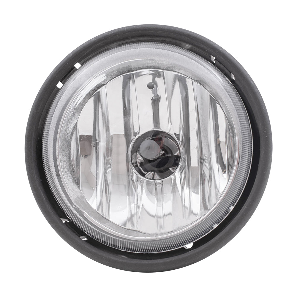 Brock Replacement Halogen Fog Light w/ Clear Lens Compatible with 2001-2010 Columbia A06-75742-000