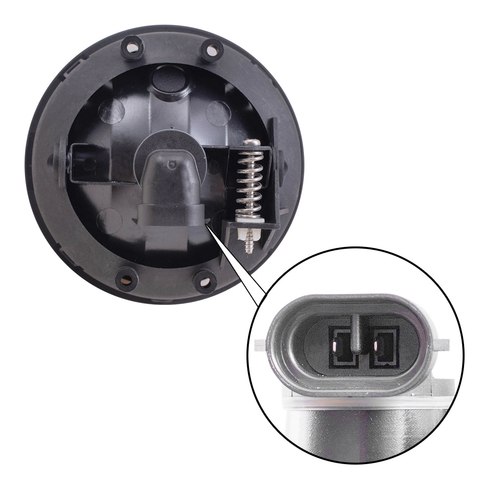 Brock Replacement Driver or Passenger Side Halogen Fog Light Assembly with Amber Lens Compatible with 01-10 Columbia