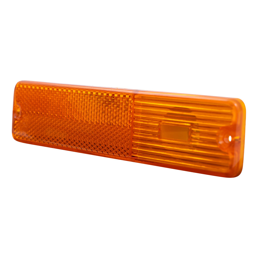 Brock Replacement Pair Set Front Signal Side Marker Lights Compatible with 1968-1986 CJ Series J0994020
