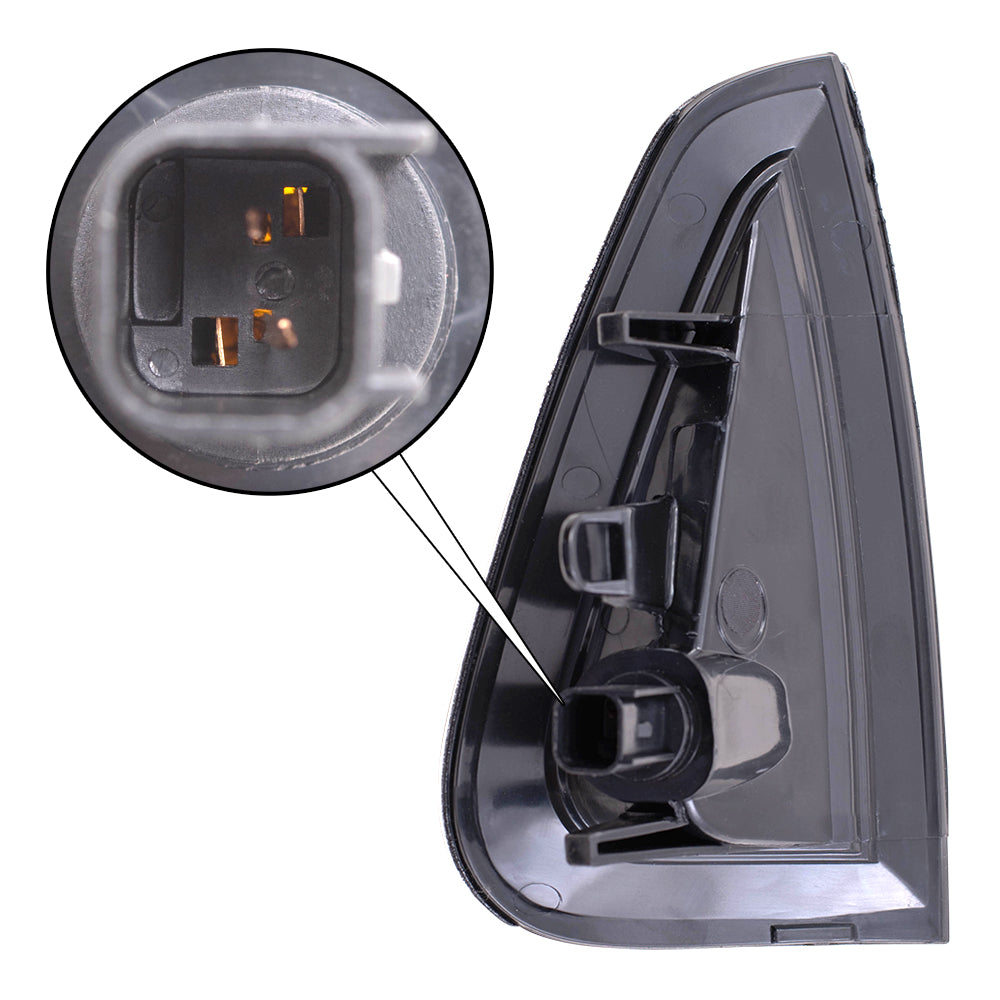 Brock Replacement Set Driver and Passenger Signal Side Marker Lights Compatible with 2006-2010 Charger 4806219AD 4806218AD