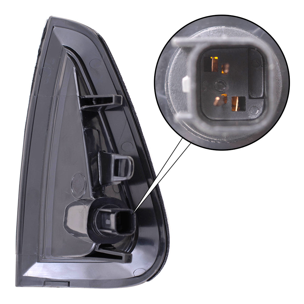Brock Replacement Passengers Signal Side Marker Light Compatible with 2006-2010 Charger 4806218AD