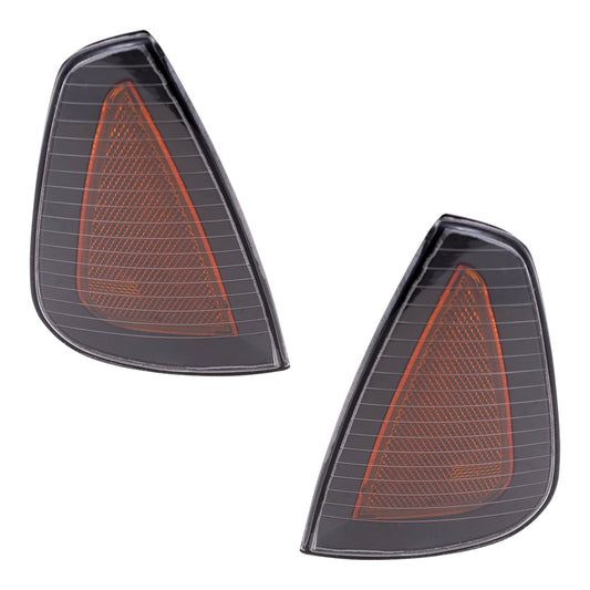 Brock Replacement Set Driver and Passenger Signal Side Marker Lights Compatible with 2006-2010 Charger 4806219AD 4806218AD