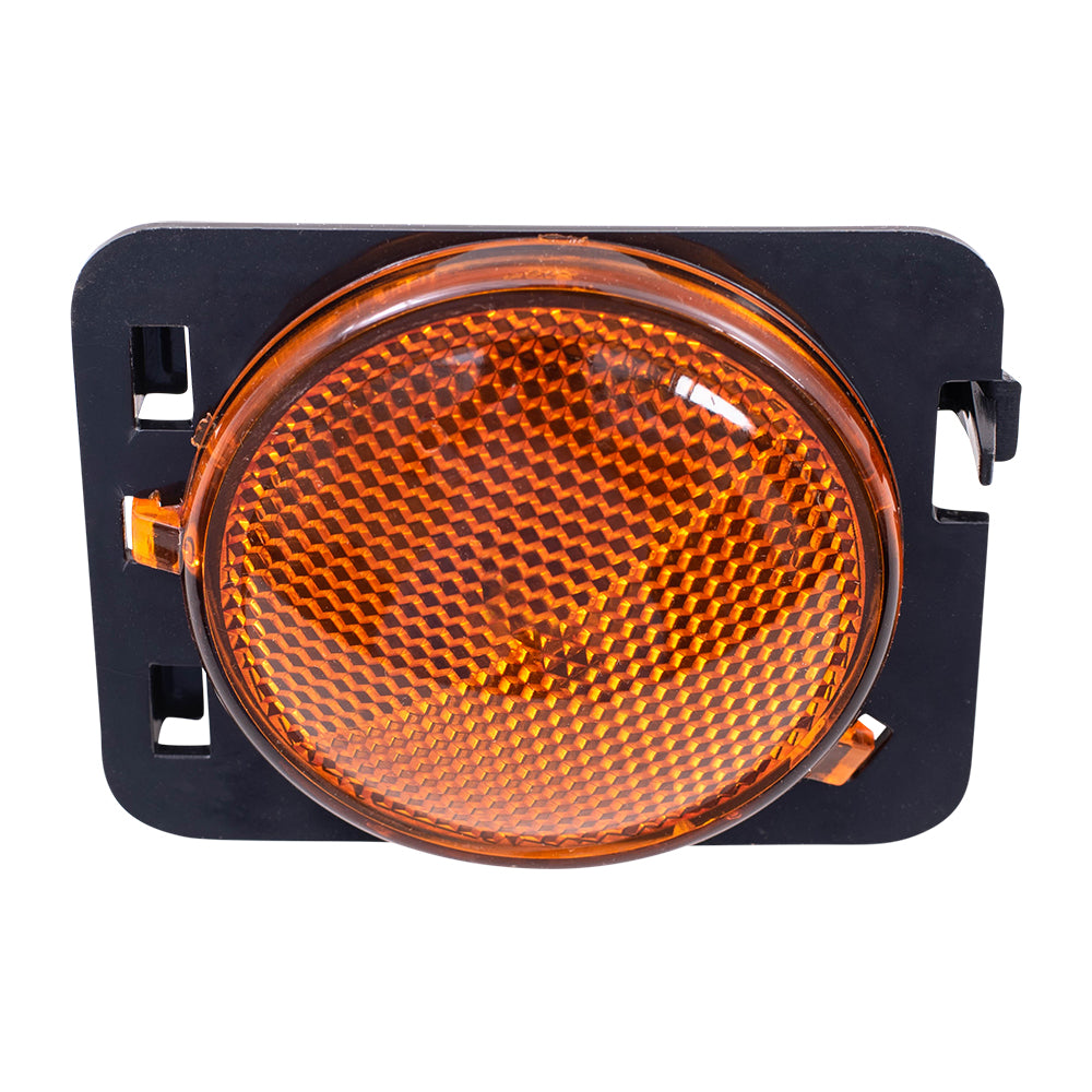 Brock Replacement Drivers Signal Side Marker Light Assembly Compatible with 2007-2017 Wrangler 2018 Wrangler JK 55078145AA