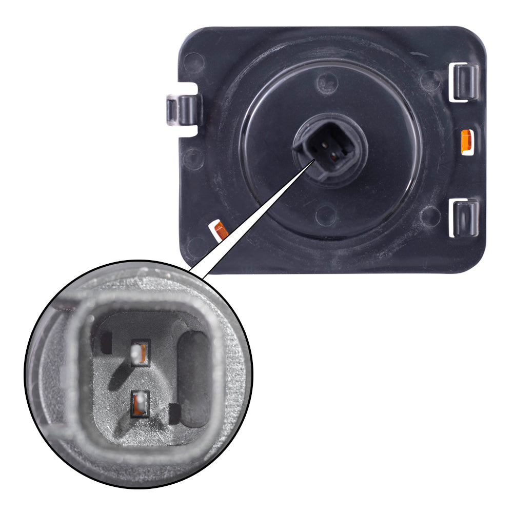 Brock Replacement Drivers Signal Side Marker Light Assembly Compatible with 2007-2017 Wrangler 2018 Wrangler JK 55078145AA