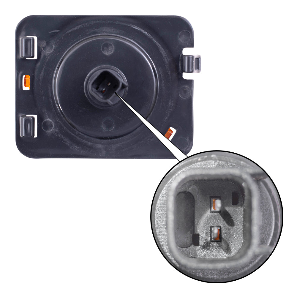 Brock Replacement Passengers Signal Side Marker Light Compatible with 2007-2017 Wrangler 2018 Wrangler JK 55078144AA CH2551127