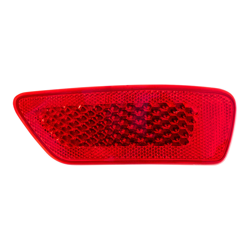Brock Replacement Pair Set Rear Bumper Trim Reflectors Signal Marker Lens Compatible with 2011-2016 Journey Compass Grand Cherokee 57010721AC 57010720AC
