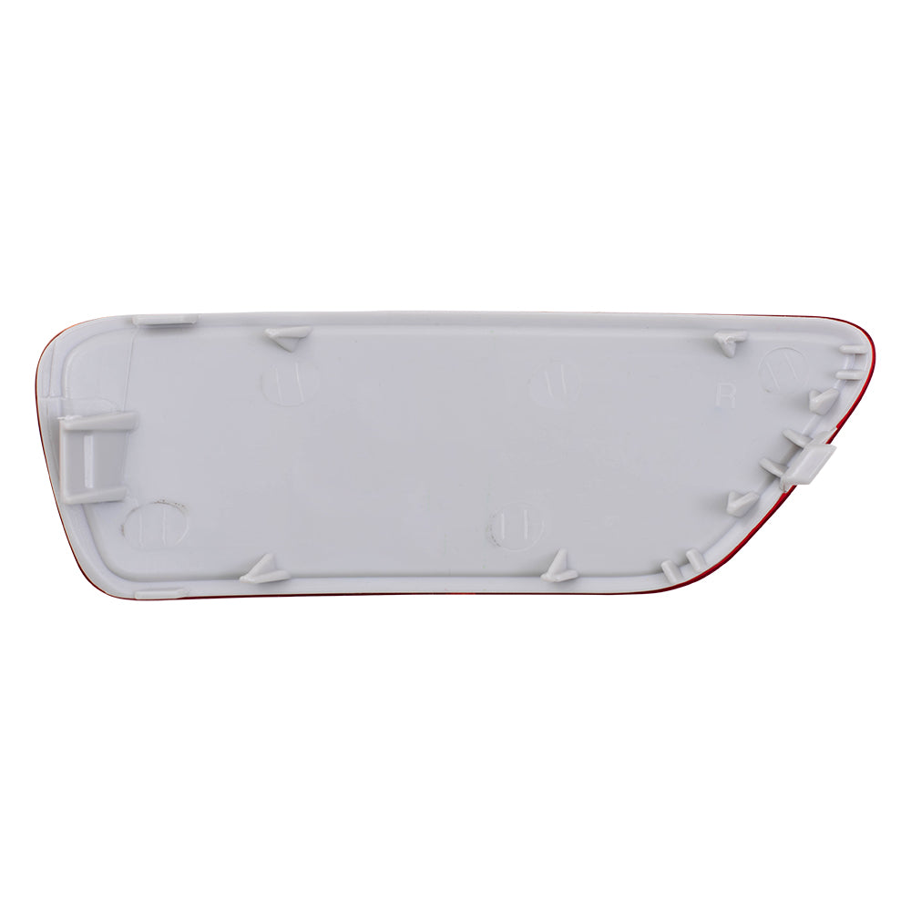 Brock Replacement Pair Set Rear Bumper Trim Reflectors Signal Marker Lens Compatible with 2011-2016 Journey Compass Grand Cherokee 57010721AC 57010720AC