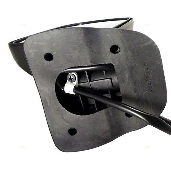 Replacement Passengers Power Side View Mirror Textured Black Low Mount Compatible with 1994 1995 1996 B-Series Van 55154698