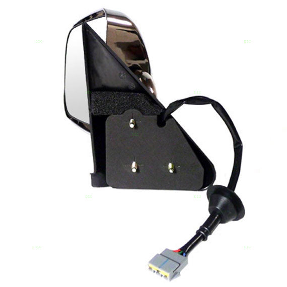 Mirror for 94-97 Dodge Ram Pickup Truck Drivers Side Power with Chrome 55076613