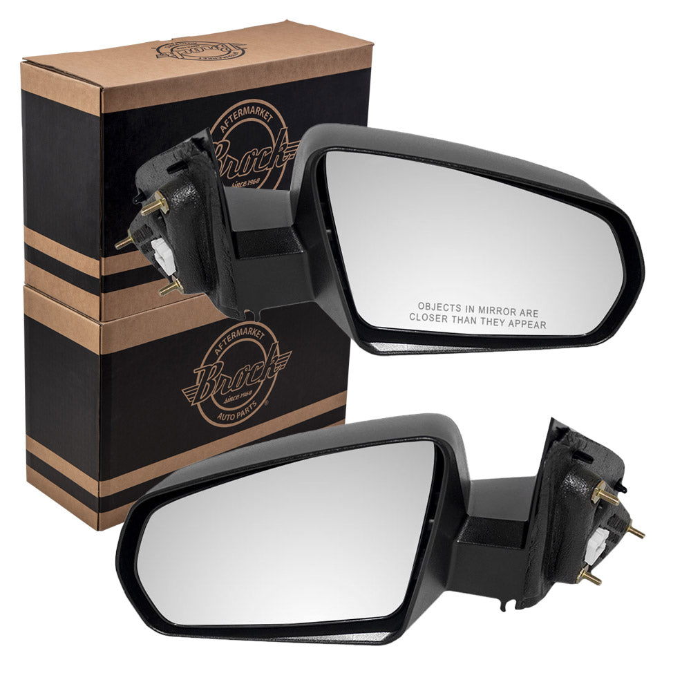 Replacement Set Driver and Passenger Power Side View Mirrors Textured Compatible with 2008-2014 Avenger 5008989AB 5008988AB