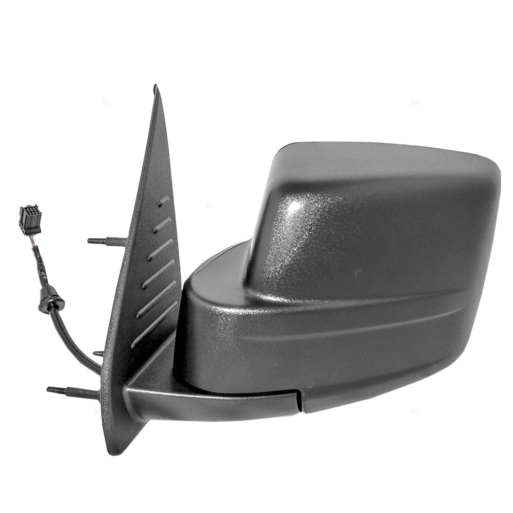 Replacement Driver Power Side View Mirror Textured Black Compatible with 2008-2012 Liberty 57010077AF
