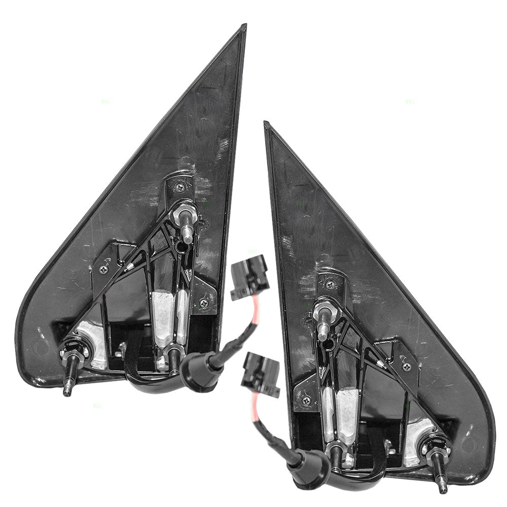 Replacement Set Driver and Passenger Power Side View Mirrors Textured Black Compatible with 2008-2012 Liberty 57010077AF 57010076AF