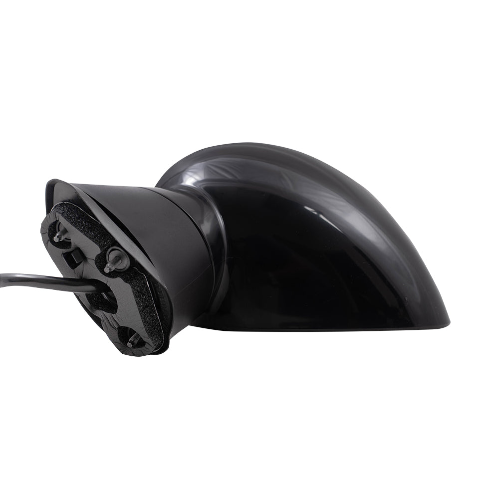 Brock Replacement Driver Side Power Mirror Paint to Match Black with Heat-Blind Spot Detection Compatible with 2015-2019 Dodge Challenger