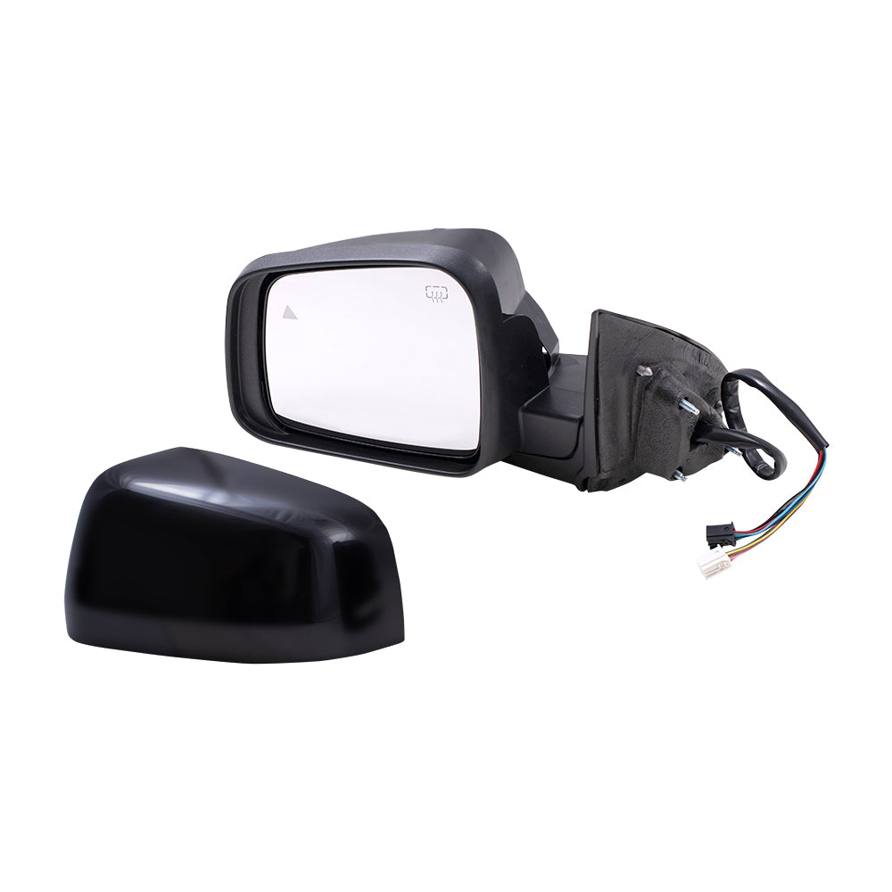 Brock Replacement Driver Side Power Mirror Paint to Match Black with Heat-Signal-Memory-Blind Spot Detection without Auto Dim Compatible with 2012-2020 Dodge Durango