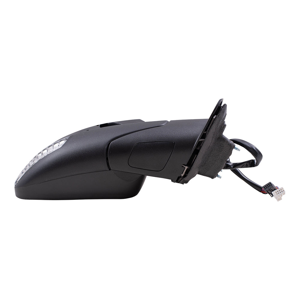 Brock Replacement Passenger Side Power Mirror Paint to Match Black with Heat-Signal-Memory-Blind Spot Detection without Auto Dim Compatible with 2012-2020 Dodge Durango