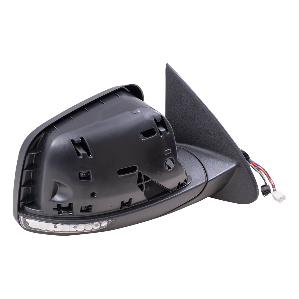 Brock Replacement Passenger Side Power Mirror Paint to Match Black with Heat-Signal-Memory-Blind Spot Detection without Auto Dim Compatible with 2012-2020 Dodge Durango
