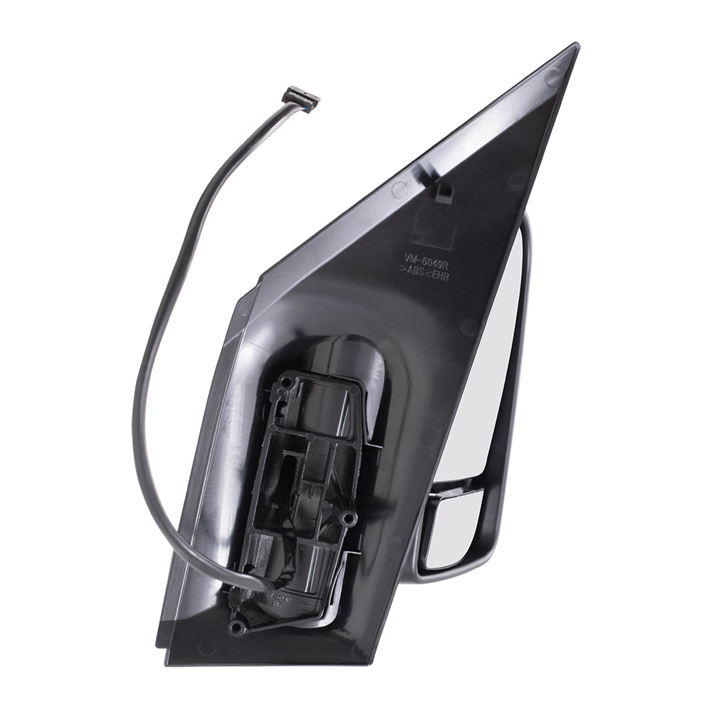 Brock Replacement Driver and Passenger Side Extended Type Power Mirrors Textured Black with Heat and Signal without Blind Spot Detection Compatible with 2006-2018 Sprinter