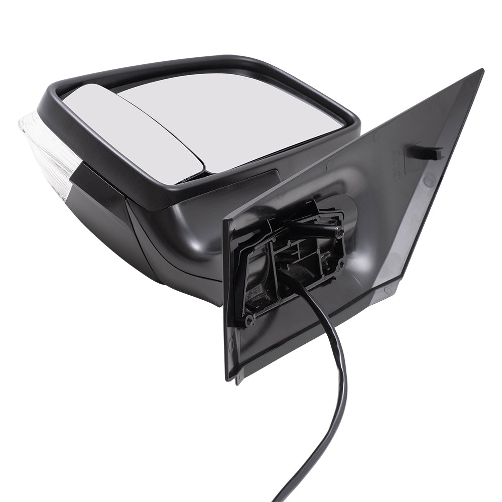 Brock Replacement Driver Side Standard Type Power Mirror Textured Black with Heat and Signal without Blind Spot Detection Compatible with 2006-2018 Sprinter