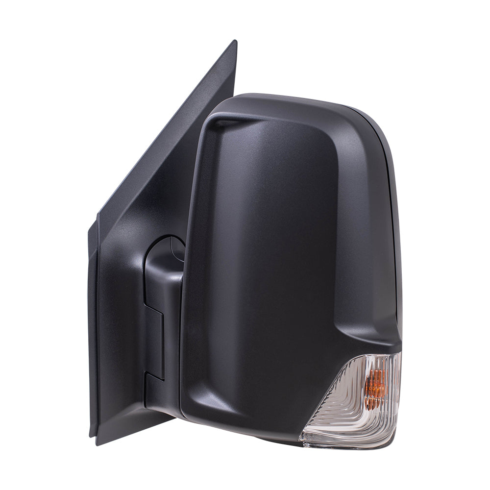 Brock Replacement Driver Side Standard Type Power Mirror Textured Black with Heat and Signal without Blind Spot Detection Compatible with 2006-2018 Sprinter