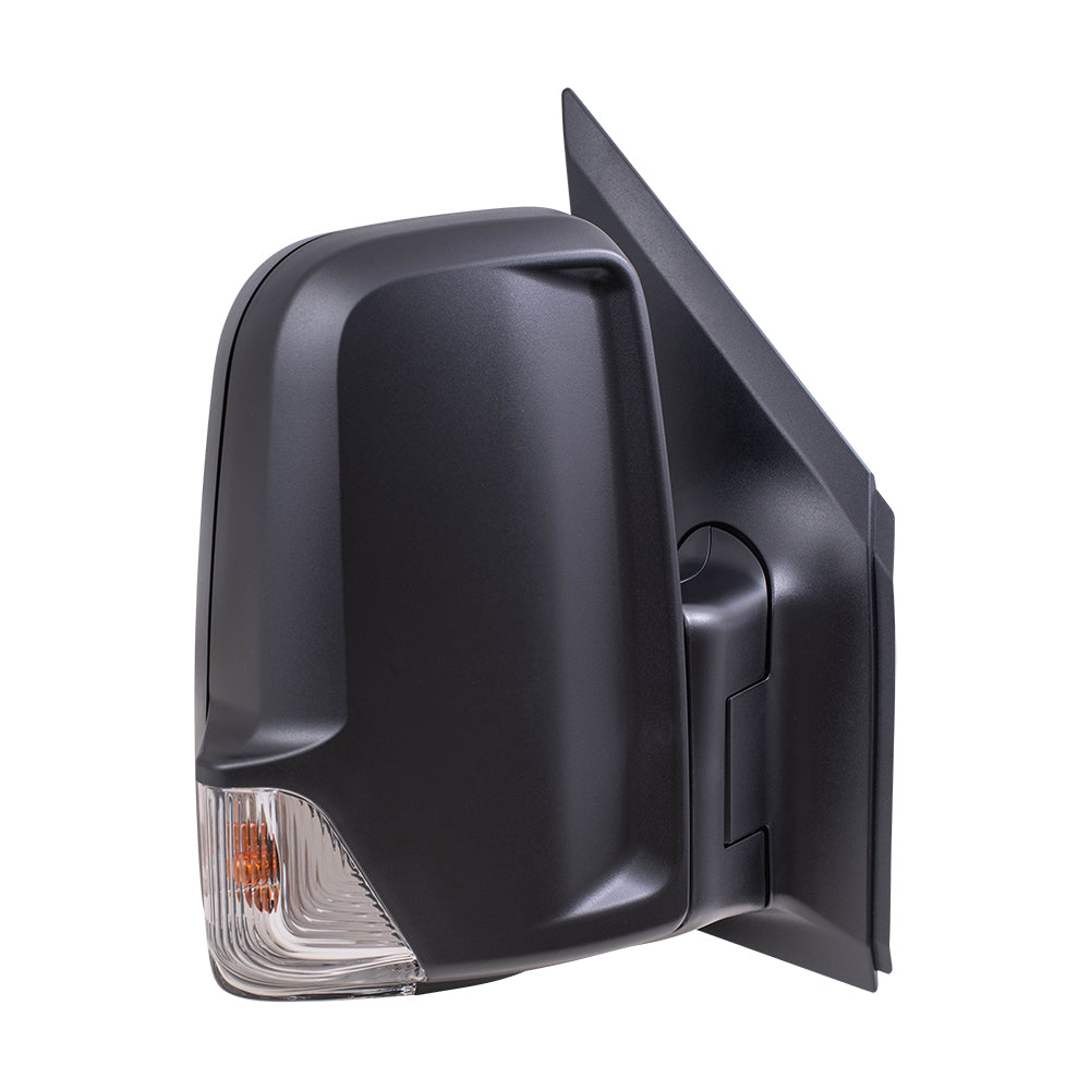 Brock Replacement Passenger Side Standard Type Power Mirror Textured Black with Heat and Signal without Blind Spot Detection Compatible with 2006-2018 Sprinter