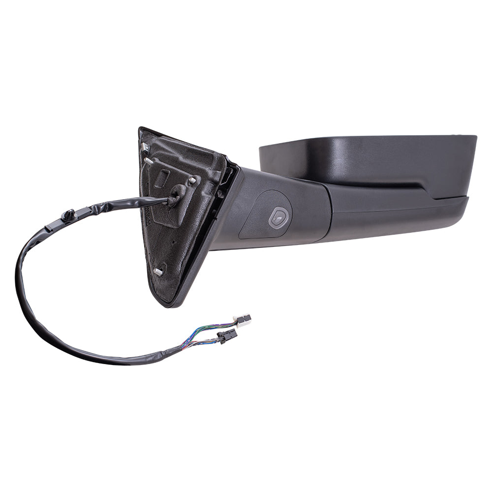 Brock Replacement Driver and Passenger Side Power Tow Mirror Textured Black with Heat Power Folding Memory Signal & Puddle Light Compatible with 2015-2018 Ram 2500/3500
