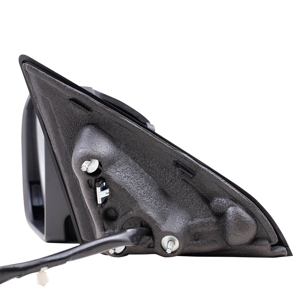 Brock Aftermarket Replacement Driver Left Power Mirror with Paint to Match Gray Cover-Textured Black Base-Heat-Signal-Blind Spot Detection Compatible with 2017-2021 Jeep Compass