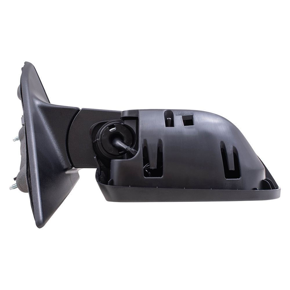 Brock Aftermarket Replacement Passenger Right Power Mirror with Paint to Match Gray Cover-Textured Black Base-Heat-Signal-Blind Spot Detection Compatible with 2017-2021 Jeep Compass