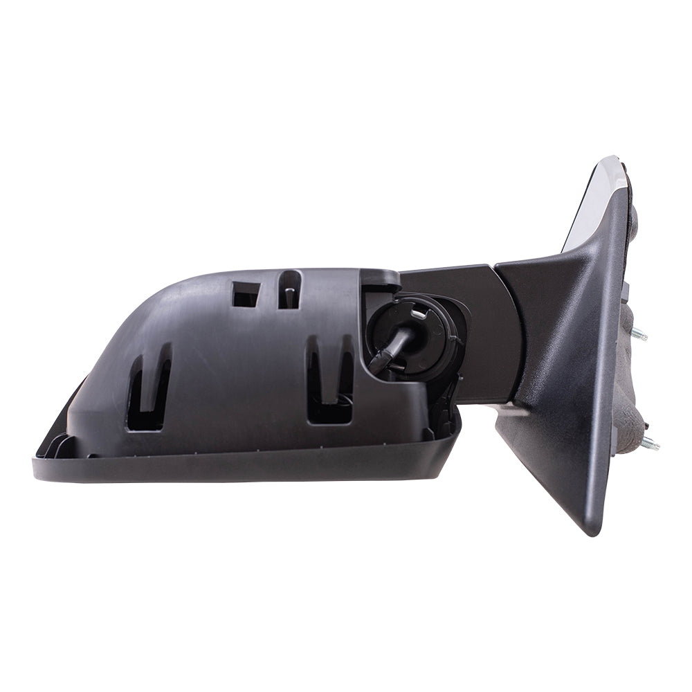 Brock Aftermarket Replacement Driver Left Power Mirror with Paint to Match Gray Cover-Chrome Base-Heat-Signal without Blind Spot Detection Compatible with 2017-2021 Jeep Compass