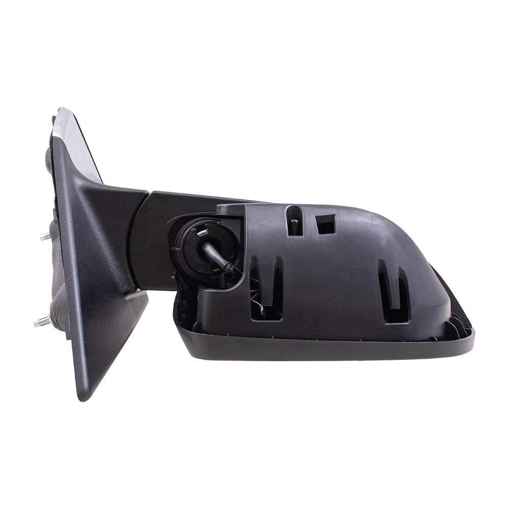 Brock Aftermarket Replacement Passenger Right Power Mirror with Paint to Match Gray Cover-Chrome Base-Heat-Signal-Blind Spot Detection Compatible with 2017-2021 Jeep Compass