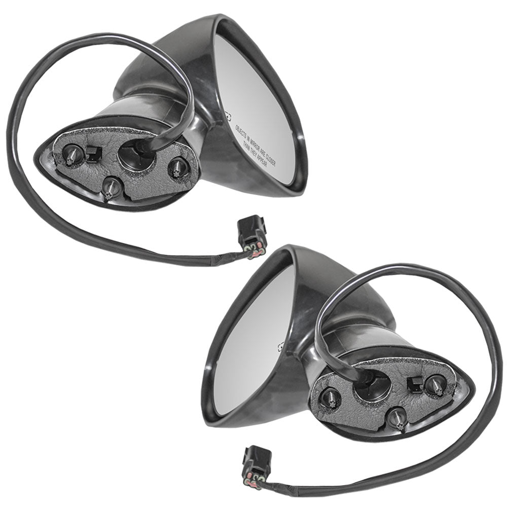 Replacement Set Driver and Passenger Power Side View Mirrors Heated Ready-to-Paint Compatible with 2008-2014 Challenger 1GE19AXRAE 1GE18AXRAE