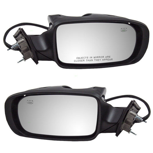 Replacement Pair Set Power Side View Mirrors Heated Ready-to-Paint Compatible with 2011-2014 Charger 1LD59AXRAH 1LD58AXRAH