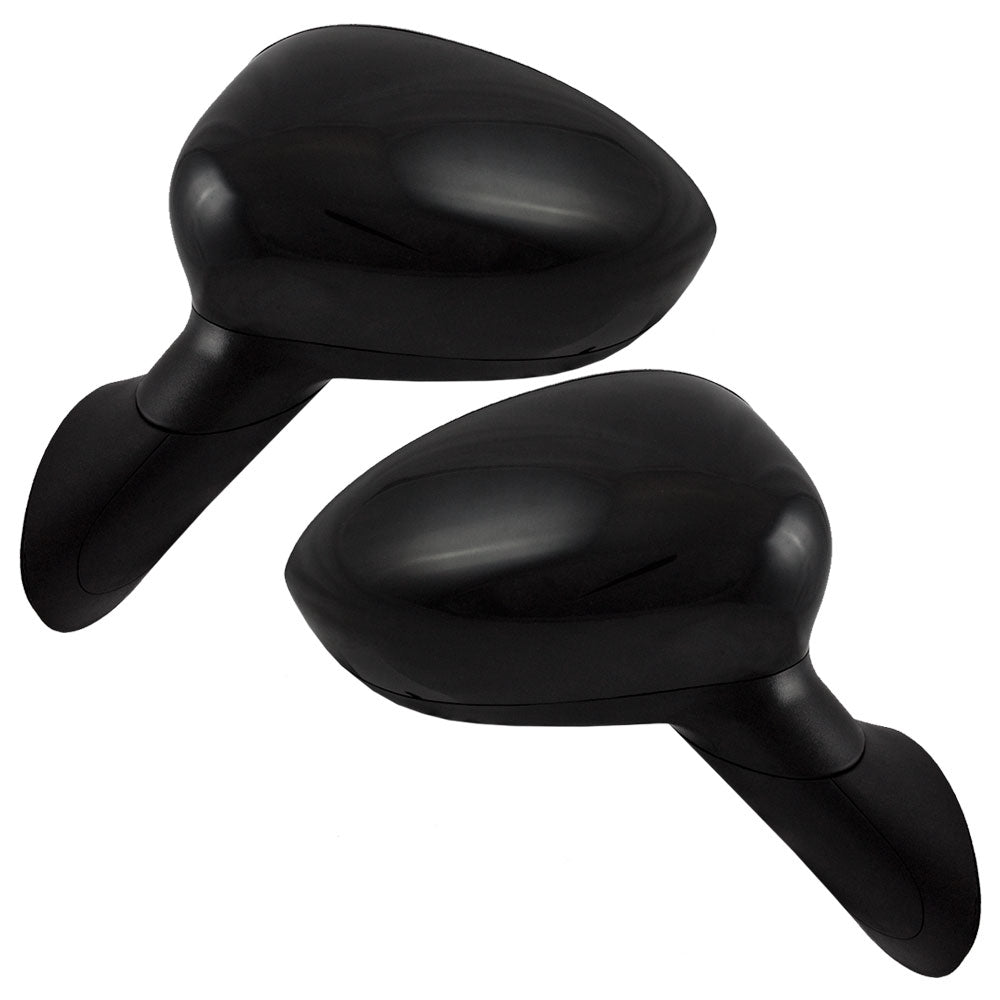 Replacement Pair Set Power Side View Mirrors Heated Type 1 Compatible with 2012-2017 500 68087589AC 68103784AA