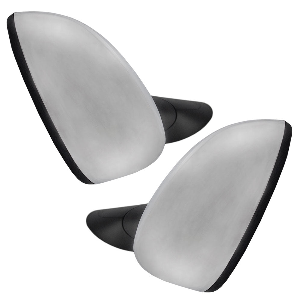 Replacement Set Driver and Passenger Power Side View Mirrors Heated Chrome Covers Compatible with 2012-2014 500 68087589AC 5182468AC
