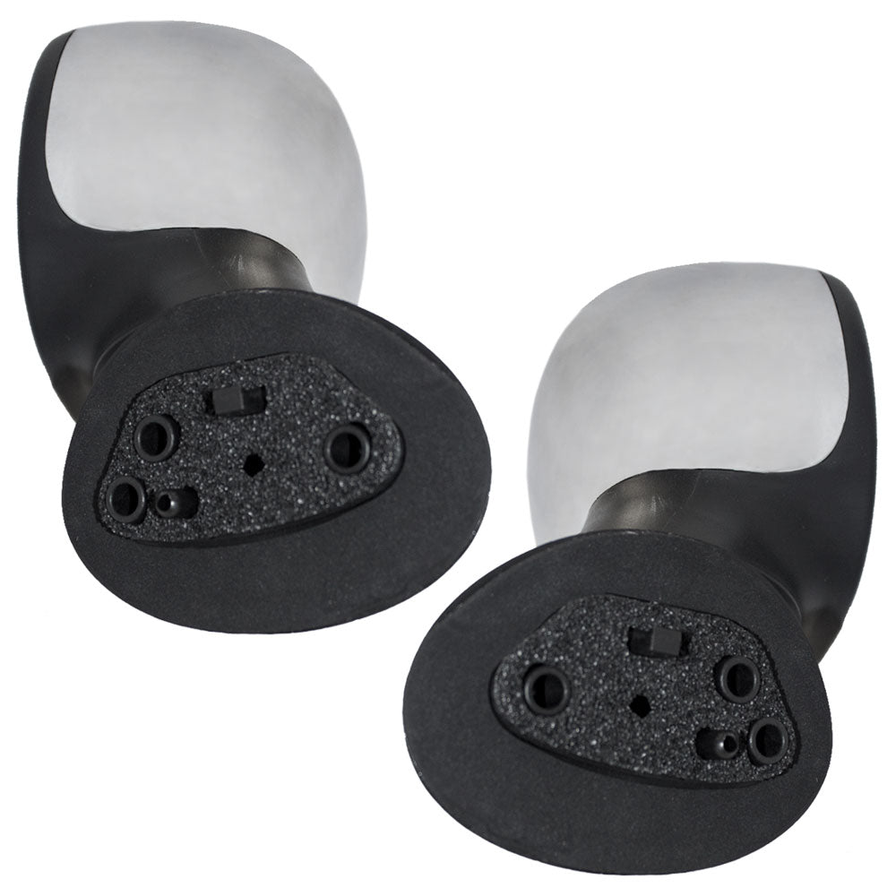 Replacement Set Driver and Passenger Power Side View Mirrors Heated Chrome Covers Compatible with 2012-2014 500 68087589AC 5182468AC