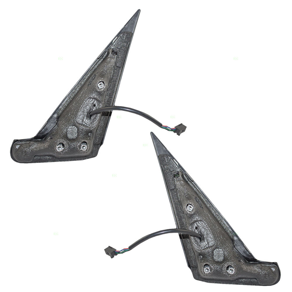 Replacement Set Driver and Passenger Power Side View Mirrors Heated Chrome Covers Compatible with 2014 2015 500L 5NF23SZ0AA 5NF07SZ0AA