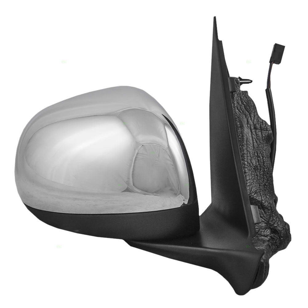 Replacement Passenger Power Side View Mirror Heated Temperature Sensor with Chrome Cover Compatible with 2014 2015 500L 5RE81JXWAA