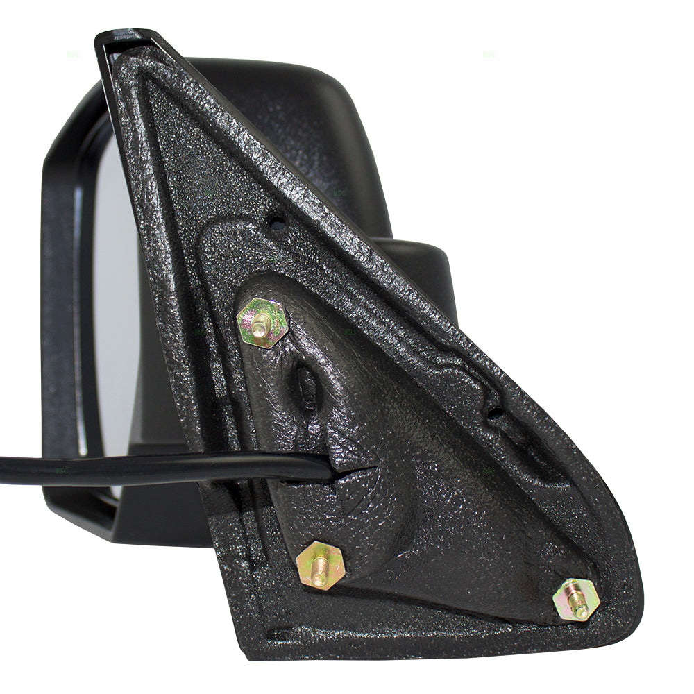 Replacement Set Driver and Passenger Power Side View Mirrors Heated Textured Compatible with 2007-2017 Patriot 5155459AI 5155458AI