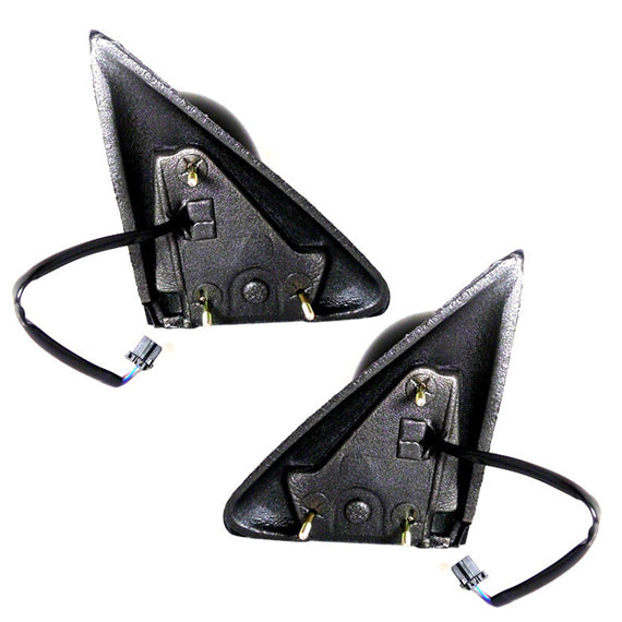 Replacement Set Driver and Passenger Power Side View Mirrors Heated 6x9 Textured Compatible with 05-11 Dakota 06-08 Raider 55077625AH 55077624AI