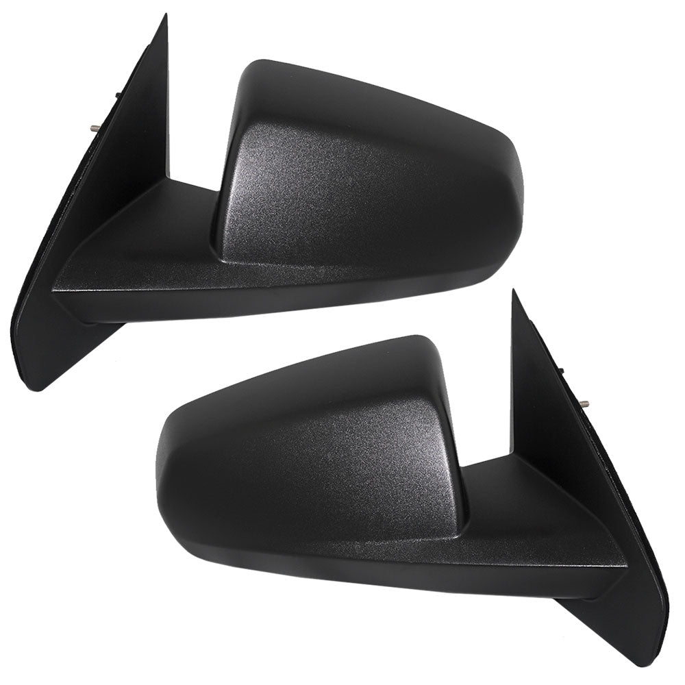 Driver and Passenger Power Side View Mirrors Heated Textured Replacement for Dodge 5076503AC 5076502AC