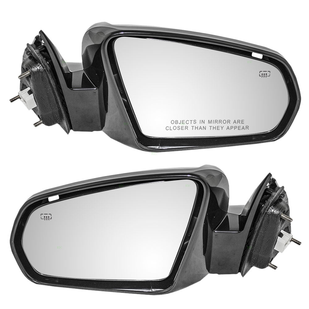 Replacement Driver and Passenger Power Side View Mirrors Heated Ready-to-Paint Compatible with 2007-2010 Sebring Sedan 1AL011XRAC 1AL001XRAC