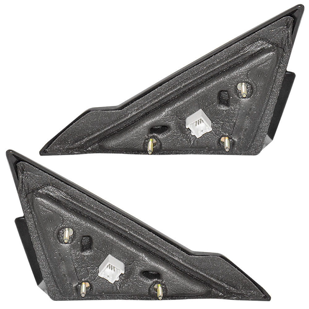 Replacement Set Driver and Passenger Power Side View Mirrors Heated Compatible with 2008-2010 Sebring 2 Door Convertible 1AL031XRAC 1AL021XRAC