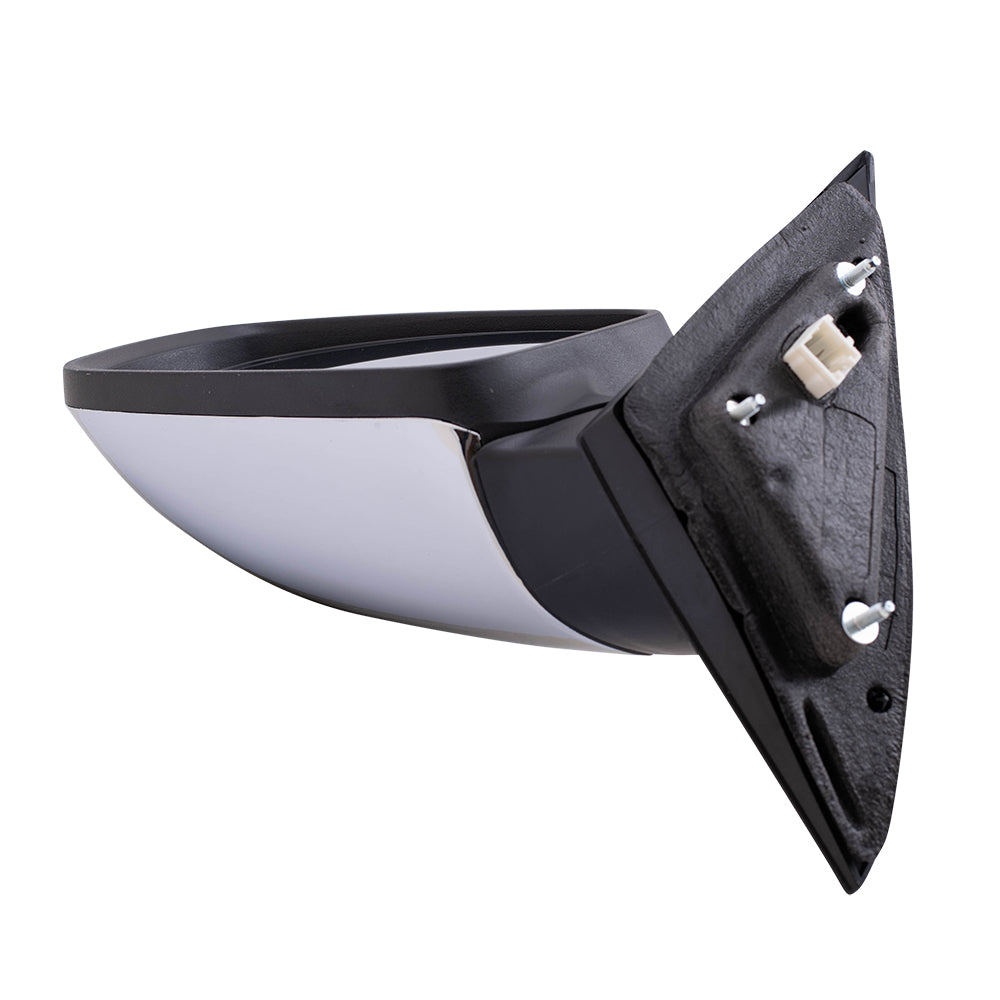 Side View Power Mirror for 11-14 Chrysler 200 Sedan Drivers Heated Chrome Cover